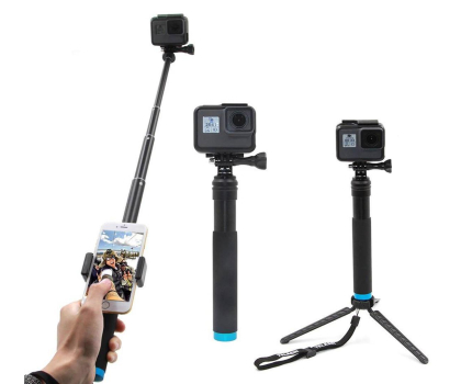 Akcesoria Foto TELESIN Selfie stick z plastikowym tripodem do kamer sportowych